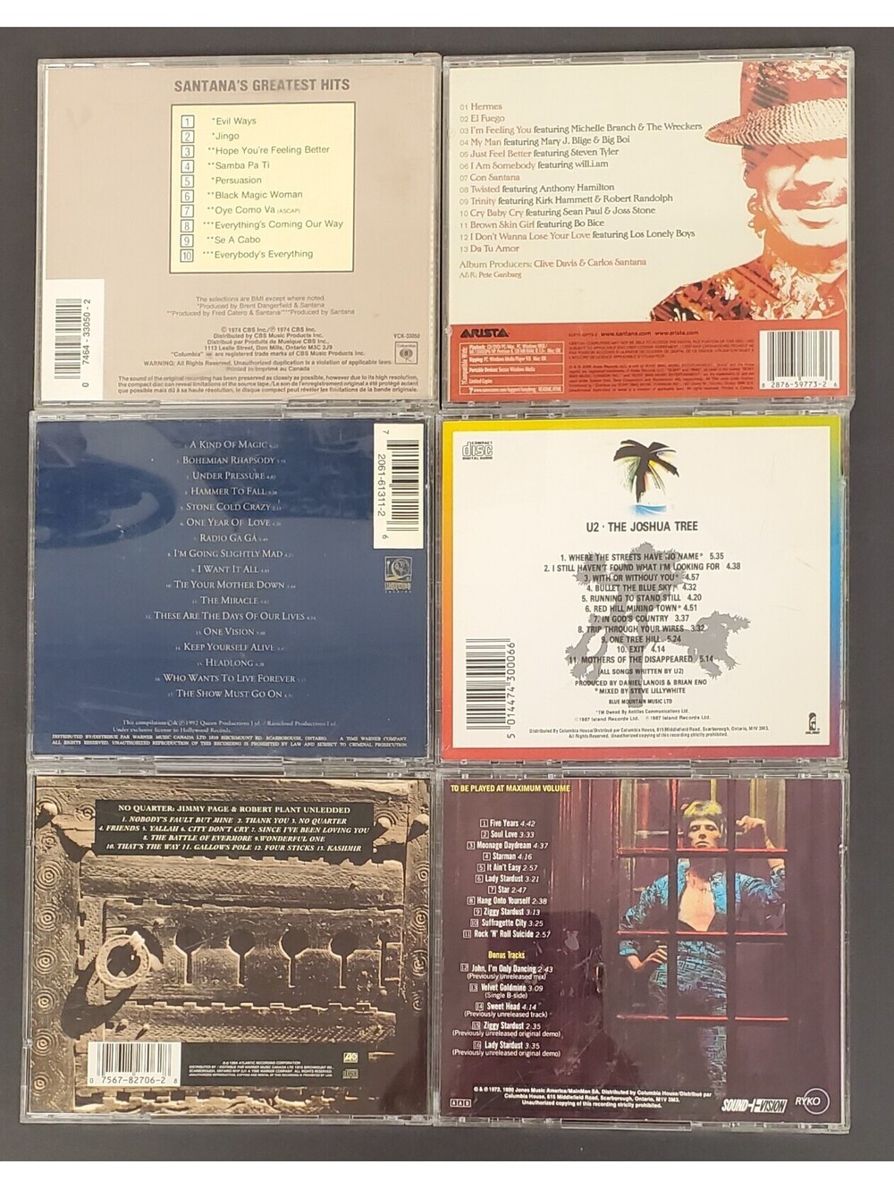 Classic Rock CD Collection: Santana, Queen, U2, Jimmy Page & Robert Plant+ VG - Picture 2 of 6